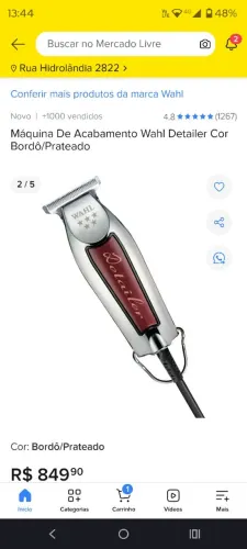 Máquina de cortar cabelo WAHL ( acabamento )