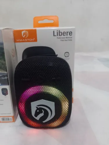 Caixa som qualidade c/suporte p/ bike e ?