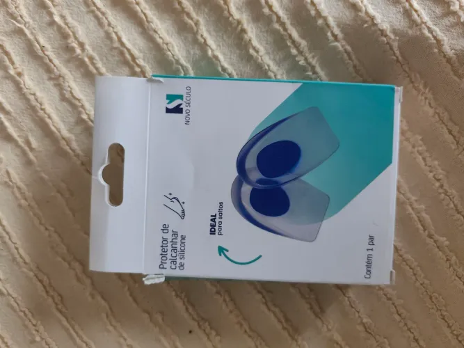 Par de protetor de calcanhar de silicone rosa última peça 