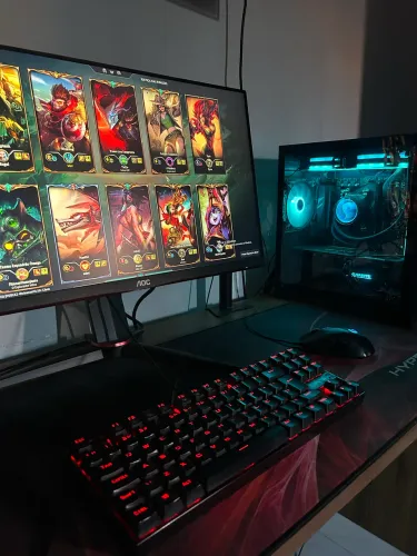 PC Gamer Completo - Ryzen 5 5600 + RX 7600 + Monitor 144Hz