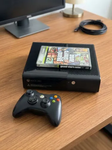 Xbox 360 super slim + 1 jogo + Kinect