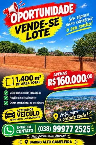 VENDO TERRENO EM FELIXLANDIA ! 1.400 m² de área total