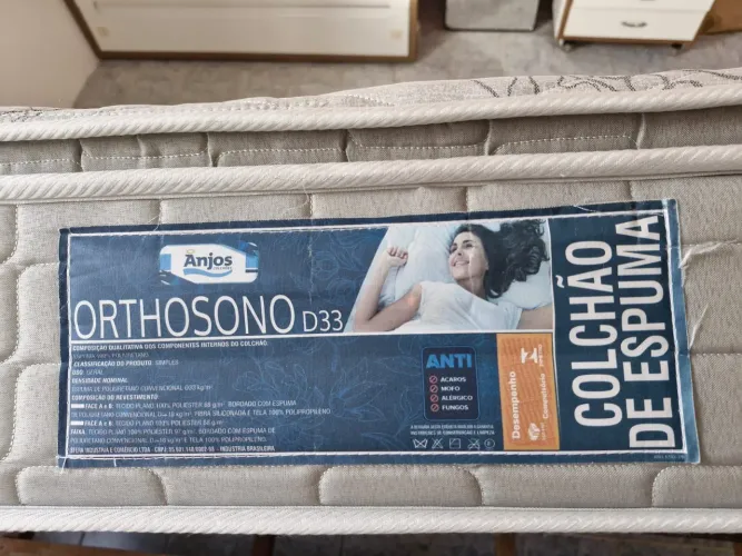 Vendo colchão de solteiro D33 Orthosono, pillwa top