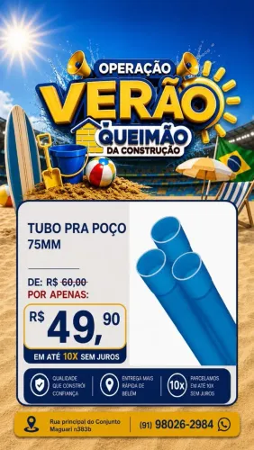 Tubo pra poço artesiano 