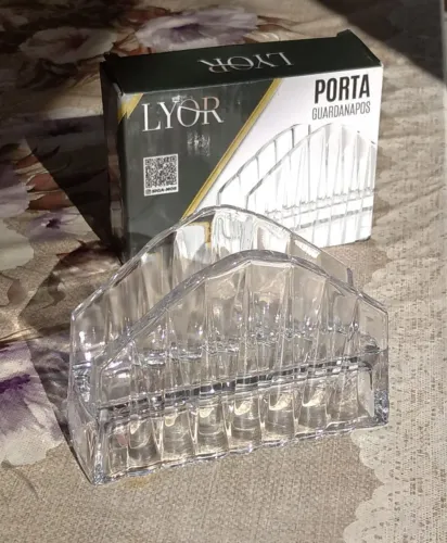 Porta guardanapos de vidro LYOR mod. 220375