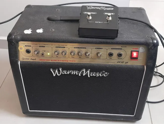 Amplificador de guitarra warm music 208gt