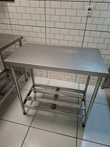 Bancada Inox 90 x 50 x 85
