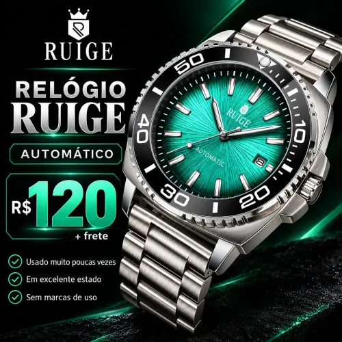Vendo relógio Ruige automático.