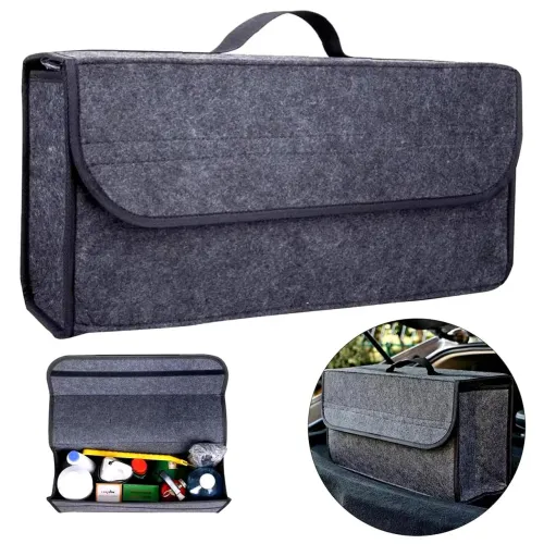 ORGANIZADOR DE PORTA-MALAS AUTOMOTIVO PREMIUM EM FELTRO