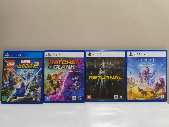 4 Jogos PS4/PS5 Originais