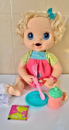 Boneca baby alive meu lindo bebe clara bela