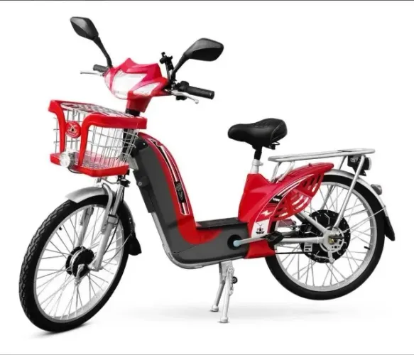 Bike Elétrica Bike Pop Bateria De Lítio 48v12ah 500w Cor Vermelho