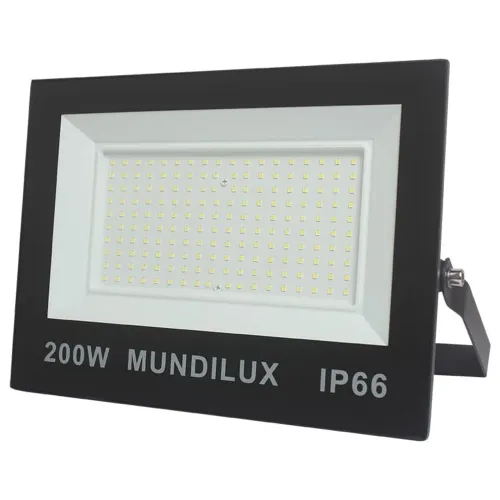 Refletor Led Eco - Bi-Volt 200W- Luz Branco Frio