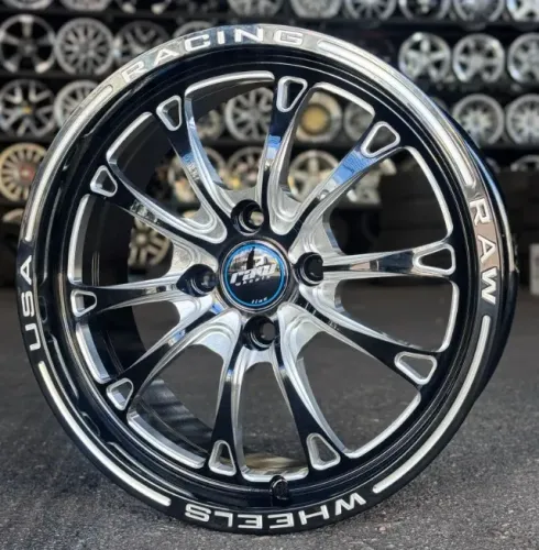 Rodas RAW aro 15 Furação 4x100 Tala 7