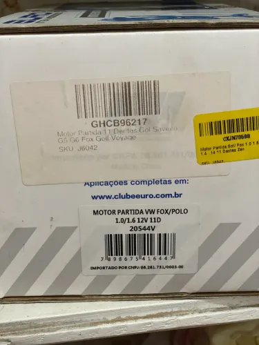 Motor de partida fox/ polo/ gol