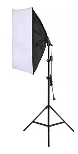 Softbox Luz Contínua 50x70cm Soquete e27 - Kit com Tripé