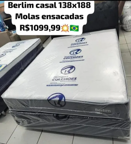 Cama Casal molas ensacadas 138x188 - super oferta até dia 25.07