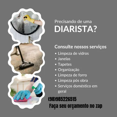Eu trabalho como diarista