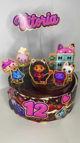 Topo de bolo personalizado