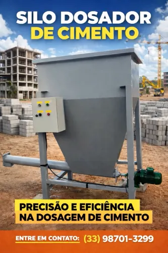 Silo dosador de cimento para bag de cimento fábrica pré moldados