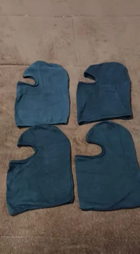 4 Toucas Balaclava / Ninja Preta - Tecido Leve e Confortável