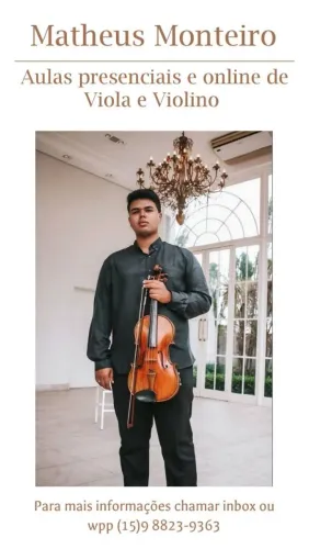 Aulas de Violino e Viola de Arco | Professor Licenciado | Iniciante ao Avançado