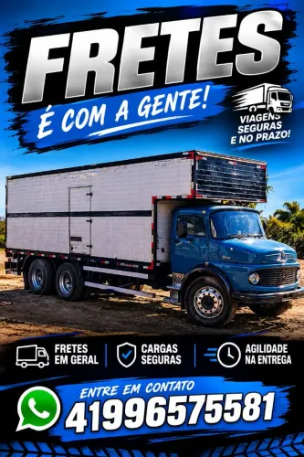 Fretes mudanças, caminhão grande ou pequeno.