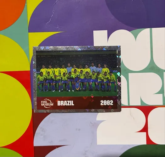 Figurinha seleção Brasil 2002