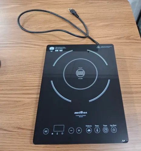 Cooktop de Indução Britânia BCT01P Funcionando Perfeitamente - Usado