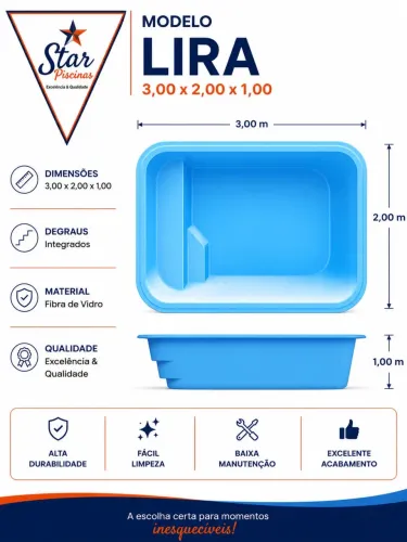 Piscina de fibra