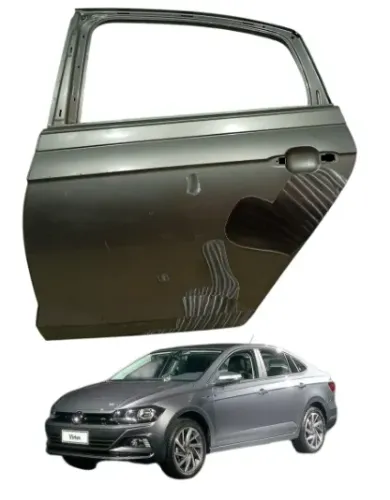 Porta Traseira Esquerda Volks Virtus 2018 A 2026 Original