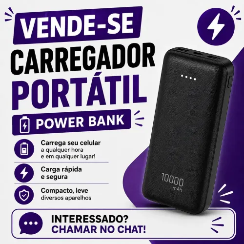 Vende se um carregador portátil