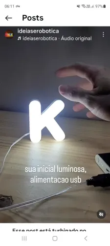 letra luminosa