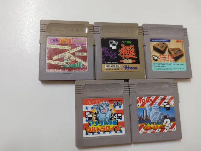 Lote 5 jogos de game boy originais 