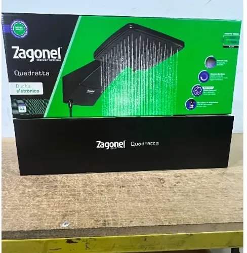 DUCHA ZAGONEL QUADRATTA BLACK (220V, 7700W) 