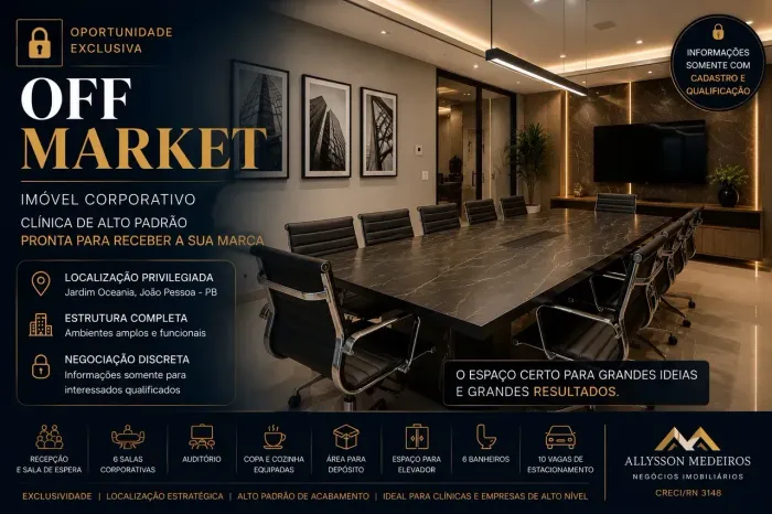 Sede Corporativa de Alto Padrão Para locação - Jardim Oceania / João Pessoa PB