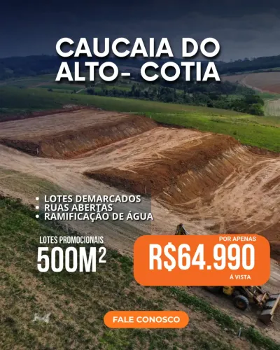 83CN - Lotes 500 m² com Entrada Reduzida