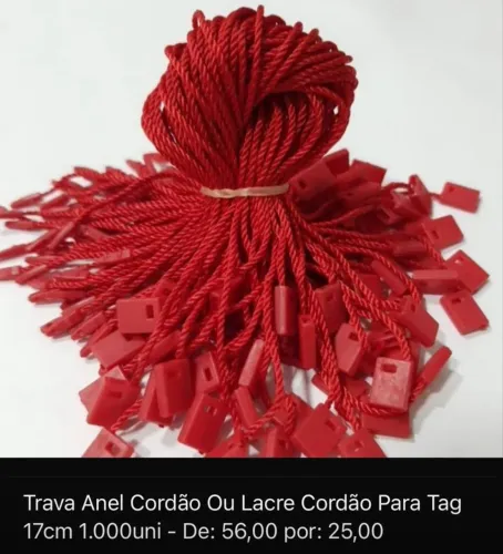 Trava anel cordão lacre