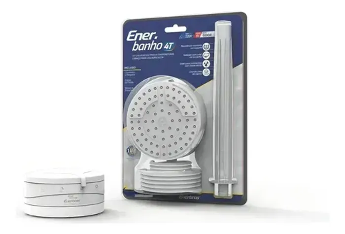 Chuveiro Elétrico Fixo Branco Enerbras Enerbanho 4T 