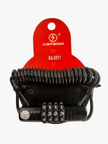 Cadeado Aspiral Ka-6911 Para Bicicletas, Motos E Patinetes