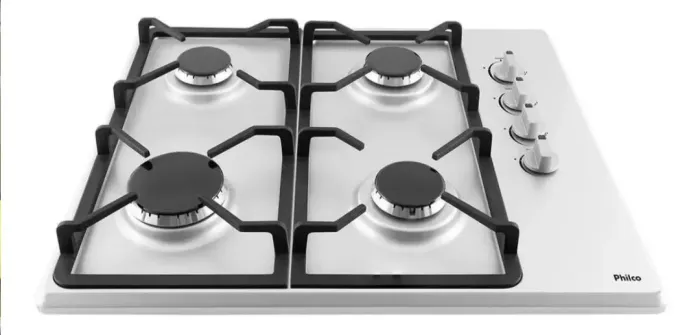 Cooktop Pct04i 4 Bocas A Gás Automático Inox Philco