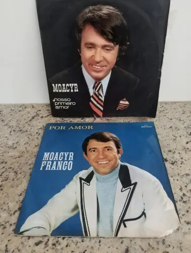 Raridade: 2 discos de Vinil LP Moacyr Franco