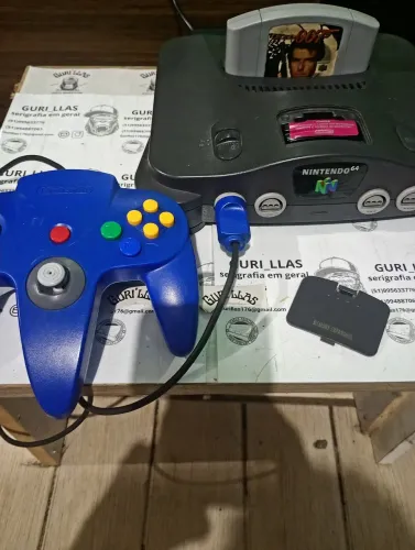 Nintendo 64 completo americano TD original 1 jogo 007 original 