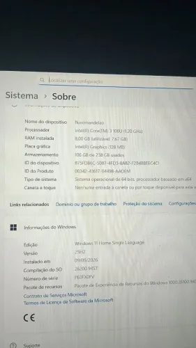 Notebook Lenovo