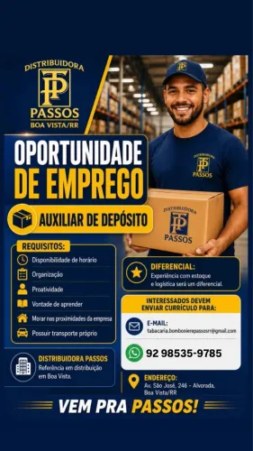 Vaga para Aux de Deposito 