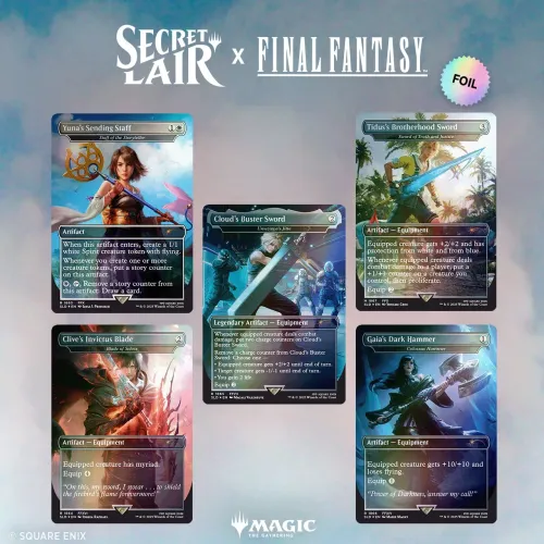 Set Secret Lair Final Fantasy Foil Selado em Japonês Magic The Gathering