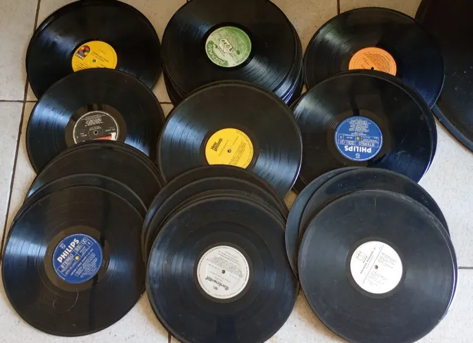 Discos De Vinil Para Decoração Ou Artesanato