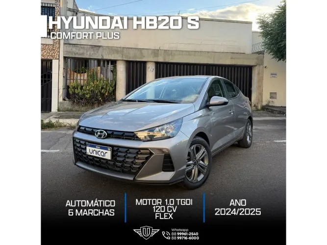 Hyundai HB20S Comfort Plus 1.0 TB Flex 12V AUT 2025