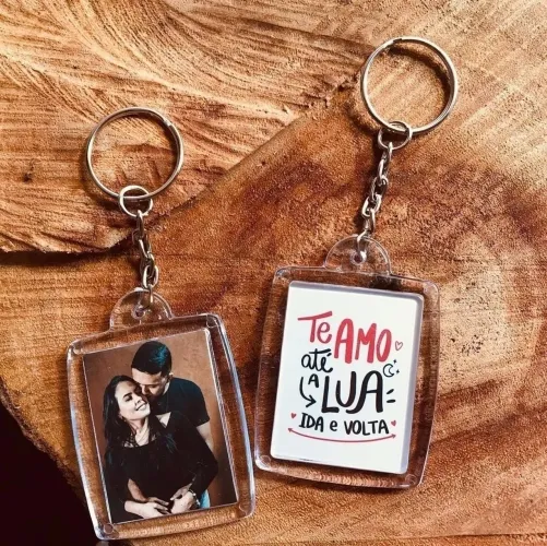Chaveiro Acrílico Foto 3x4 Personalizado 