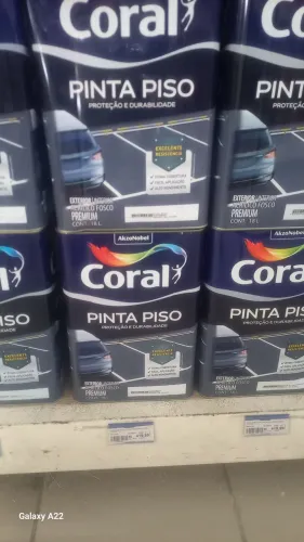 Tinta pinta piso coral